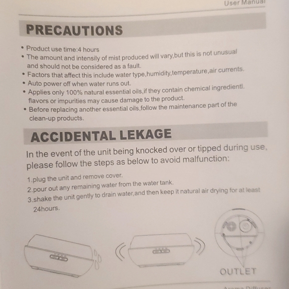 LED Color Changing Essential Oil Mist Diffuser - Picture 13 of 16